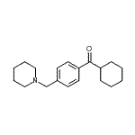 structure of CAS# 898775-77-4, Cyclohexyl[4-(1-piperidinylmethyl)phenyl]methanone;cyclohexyl 4-(piperidinomethyl)phenyl ketone