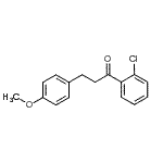 结构式 CAS# 898775-98-9, 1-(2-氯苯基)-3-(4-甲氧基苯基)-1-丙酮