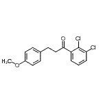 structure of CAS# 898776-22-2, 1-(2,3-Dichlorophenyl)-3-(4-methoxyphenyl)-1-propanone;2',3'-dichloro-3-(4-methoxyphenyl)propiophenone