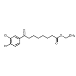 结构式 CAS# 898776-80-2, 乙基8-(3,4-二氯苯基)-8-氧代辛酸酯