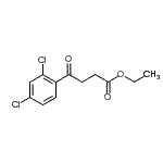 结构式 CAS# 898777-95-2, 乙基4-(2,4-二氯苯基)-4-氧代丁酸酯