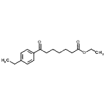 structure of CAS# 898778-29-5, Ethyl 7-(4-ethylphenyl)-7-oxoheptanoate;ethyl 7-(4-ethylphenyl)-7-oxoheptanoate
