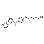 结构式 CAS# 898778-69-3, [5-(1,3-二氧戊环-2-基)-2-噻吩基][4-(己氧基)苯基]甲酮