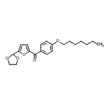 结构式 CAS# 898778-71-7, [5-(1,3-二氧戊环-2-基)-2-噻吩基][4-(庚氧基)苯基]甲酮