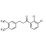 结构式 CAS# 898779-75-4, 1-(2,3-二氯苯基)-3-(3,4-二甲基苯基)-1-丙酮