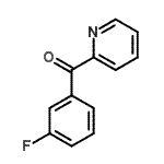 结构式 CAS# 898779-78-7, (3-氟苯基)(2-吡啶基)甲酮