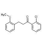 结构式 CAS# 898780-16-0, 1-(2-氯苯基)-3-[2-(甲硫基)苯基]-1-丙酮