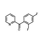 结构式 CAS# 898780-18-2, (2,4-二氟苯基)(2-吡啶基)甲酮