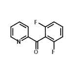 结构式 CAS# 898780-24-0, (2,6-二氟苯基)(2-吡啶基)甲酮