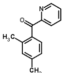 结构式 CAS# 898780-45-5, (2,4-二甲基苯基)(2-吡啶基)甲酮