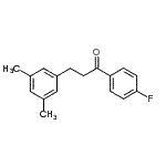 结构式 CAS# 898780-60-4, 3-(3,5-二甲基苯基)-1-(4-氟苯基)-1-丙酮