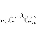 结构式 CAS# 898781-33-4, 1-(3,4-二甲基苯基)-3-[4-(甲硫基)苯基]-1-丙酮
