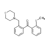 结构式 CAS# 898781-66-3, [2-(甲硫基)苯基][2-(4-硫代吗啉基甲基)苯基]甲酮