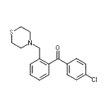 结构式 CAS# 898781-76-5, (4-氯苯基)[2-(4-硫代吗啉基甲基)苯基]甲酮