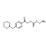 结构式 CAS# 898783-36-3, 乙基4-氧代-4-[4-(4-硫代吗啉基甲基)苯基]丁酸酯