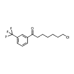 结构式 CAS# 898783-60-3, 7-氯-1-[3-(三氟甲基)苯基]-1-庚酮