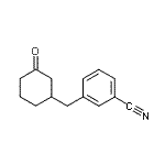 结构式 CAS# 898785-01-8, 3-[(3-氧代环己基)甲基]苯甲腈