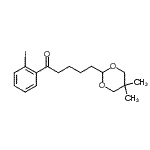 结构式 CAS# 898785-60-9, 5-(5,5-二甲基-1,3-二恶烷-2-基)-1-(2-碘苯基)-1-戊酮