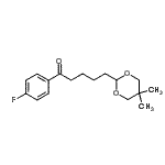 结构式 CAS# 898786-18-0, 5-(5,5-二甲基-1,3-二恶烷-2-基)-1-(4-氟苯基)-1-戊酮