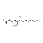 结构式 CAS# 898786-31-7, 7-氯-1-[3-(三氟甲氧基)苯基]-1-庚酮