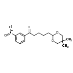 结构式 CAS# 898786-33-9, 5-(5,5-二甲基-1,3-二恶烷-2-基)-1-(3-硝基苯基)-1-戊酮