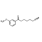 结构式 CAS# 898786-62-4, 7-(3-甲氧基苯基)-7-氧代庚烷腈