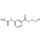 结构式 CAS# 898786-89-5, 3-(4-氯丁烷酰基)苯基乙酸酯
