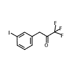 structure of CAS# 898787-67-2, 1,1,1-Trifluoro-3-(3-iodophenyl)acetone;3-(3-iodophenyl)-1,1,1-trifluoro-2-propanone