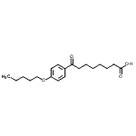 结构式 CAS# 898792-06-8, 8-氧代-8-[4-(戊氧基)苯基]辛酸