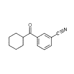 结构式 CAS# 898792-11-5, 3-(环己基羰基)苯甲腈