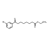 结构式 CAS# 898792-73-9, 乙基8-(3-溴苯基)-8-氧代辛酸酯