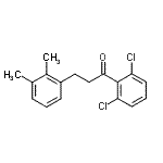structure of CAS# 898793-41-4, 1-(2,6-Dichlorophenyl)-3-(2,3-dimethylphenyl)-1-propanone;2',6'-dichloro-3-(2,3-dimethylphenyl)propiophenone