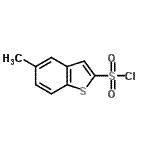 结构式 CAS# 90273-30-6, 5-甲基-1-苯并噻吩-2-磺酰氯