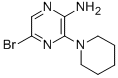 结构式 CAS# 90674-84-3, 5-溴-3-(1-哌啶基)-2-吡嗪胺