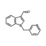 结构式 CAS# 928708-60-5, 1-(3-吡啶基甲基)-1H-吲哚-3-甲醛