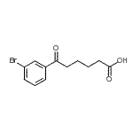 结构式 CAS# 93002-99-4, 6-(3-溴苯基)-6-氧代己酸