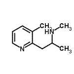 结构式 CAS# 937638-36-3, N-甲基-1-(3-甲基-2-吡啶基)-2-丙胺