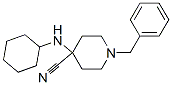 结构式 CAS# 968-85-4, 4-(环己基氨基)-1-(苯基甲基)-4-哌啶甲腈