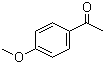 structure of CAS# 100-06-1, 4'-Methoxyacetophenone;p-Acetanisole; p-Acetylanisole