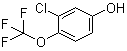 structure of CAS# 1000339-94-5, 3-Chloro-4-(trifluoromethoxy)phenol