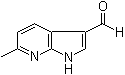 structure of CAS# 1000340-26-0, 6-Methyl-1H-pyrrolo[2,3-b]pyridine-3-carboxaldehyde