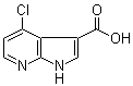 structure of CAS# 1000340-37-3, 4-Chloro-1H-pyrrolo[2,3-b]pyridine-3-carboxylic acid