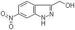 structure of CAS# 1000341-10-5, 6-Nitro-1H-indazole-3-methanol