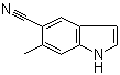 structure of CAS# 1000343-22-5, 5-Cyano-6-methylindole