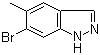 structure of CAS# 1000343-69-0, 6-Bromo-5-methyl-1H-indazole