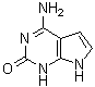 structure of CAS# 100047-45-8, 4-Amino-1,7-dihydro-2H-pyrrolo[2,3-d]pyrimidin-2-one