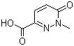 structure of CAS# 100047-66-3, 1-Methyl-6-oxo-1,6-dihydropyridazine-3-carboxylic acid