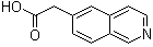 structure of CAS# 1000545-64-1, 6-Isoquinolineacetic acid