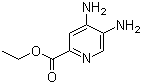structure of CAS# 1000783-11-8, 4,5-Diamino-2-pyridinecarboxylic acid ethyl ester