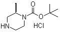 structure of CAS# 1000853-53-1, (2R)-2-Methyl-1-piperazinecarboxylic acid tert-butyl ester hydrochloride;tert-butyl (2R)-2-methylpiperazine-1-carboxylate;hydrochloride